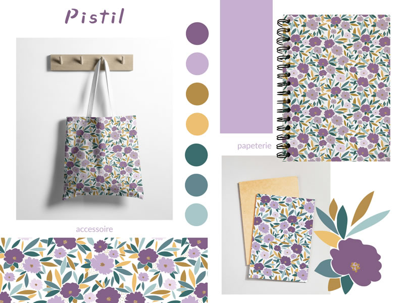 Pistil | La boite à motifs | Designer textile et surface installée en Touraine