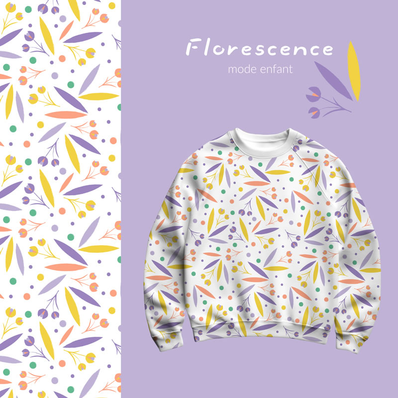 Florescence | La boite à motifs | Designer textile et surface installée en Touraine