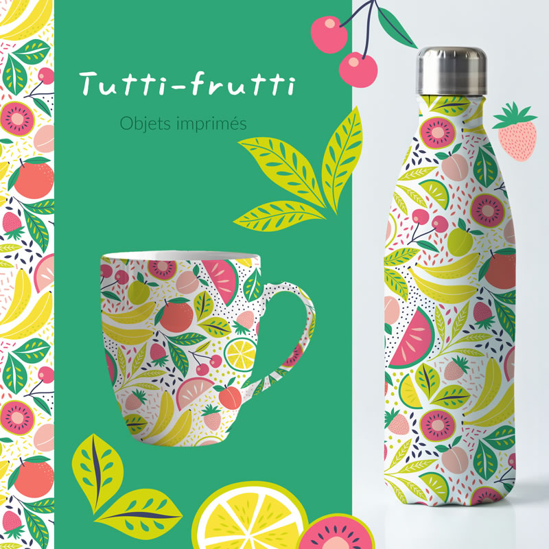 Tutti-frutti | La boite à motifs | Designer textile et surface installée en Touraine