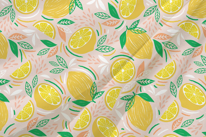 Fantaisie fruité | La boite à motifs | Designer textile et surface installée en Touraine