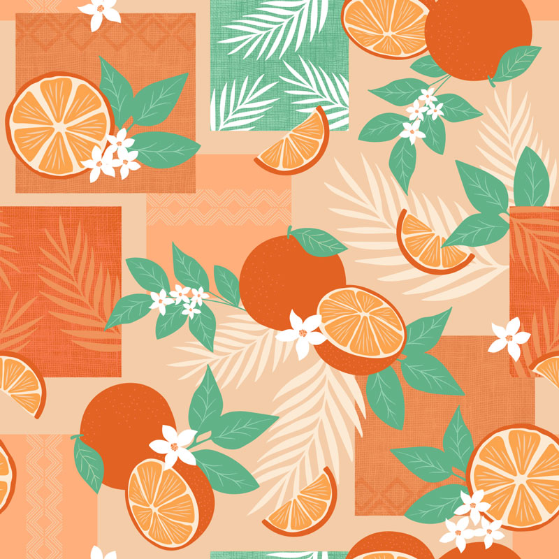 Fantaisie fruité | La boite à motifs | Création de motifs sur mesure ou prêts à l’emploi