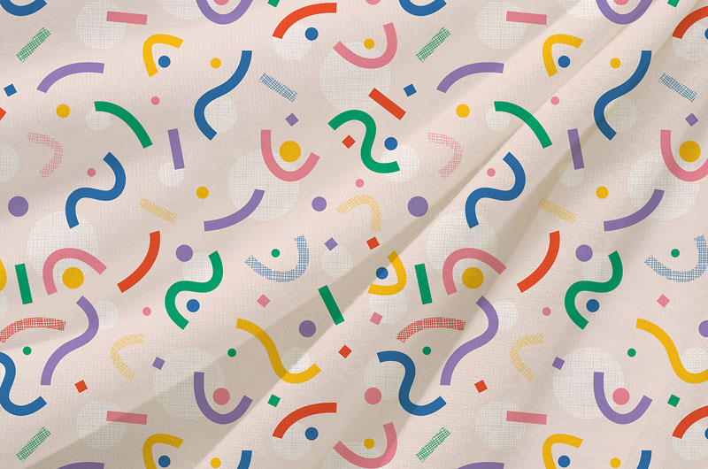 Collection géométrie graphique | La boite à motifs | Designer textile et surface installée en Touraine