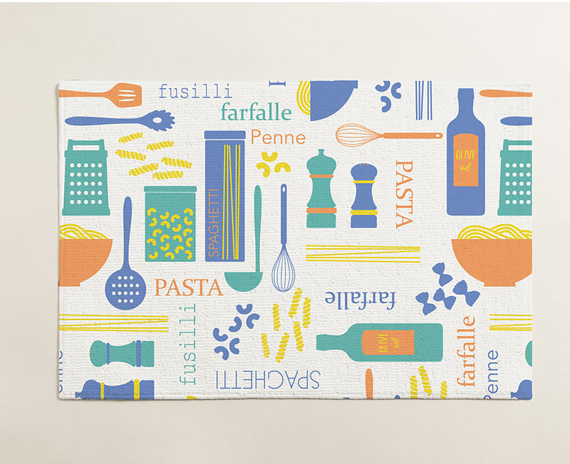 Collection "Gourmand Cuisine" | La boite à motifs | Designer textile et surface installée en Touraine